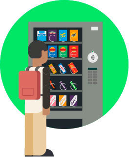 Animated vending machine
